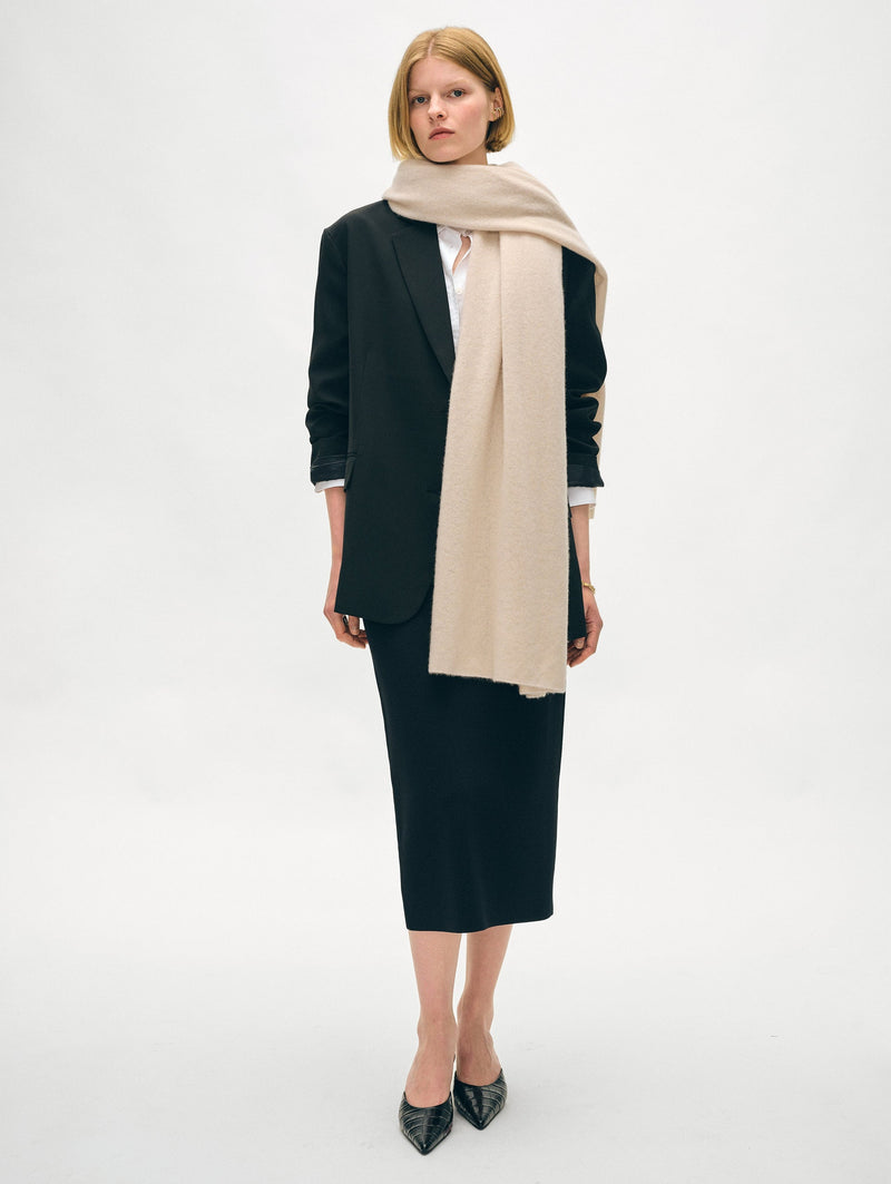 White + Warren Cashmere Travel Wrap in Natural Heather