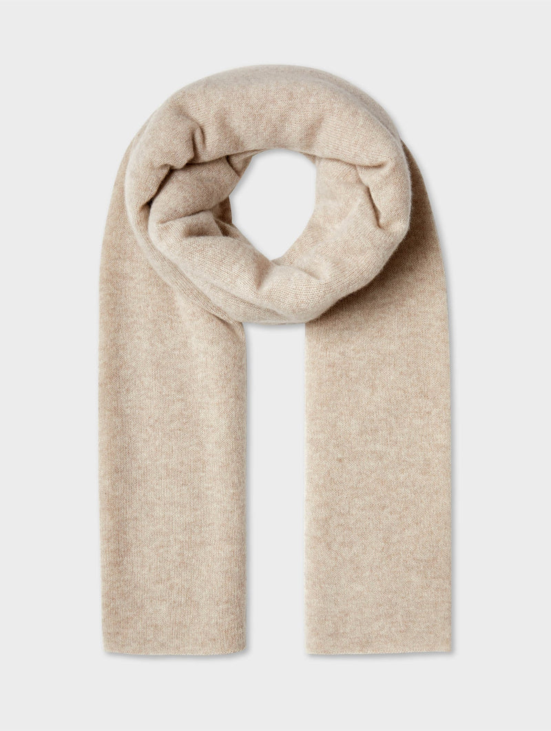 White + Warren Cashmere Travel Wrap in Sand Wisp Heather