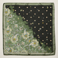 Frem NYC Paisley Polka Dot Satin Scarf - Multiple Colors!