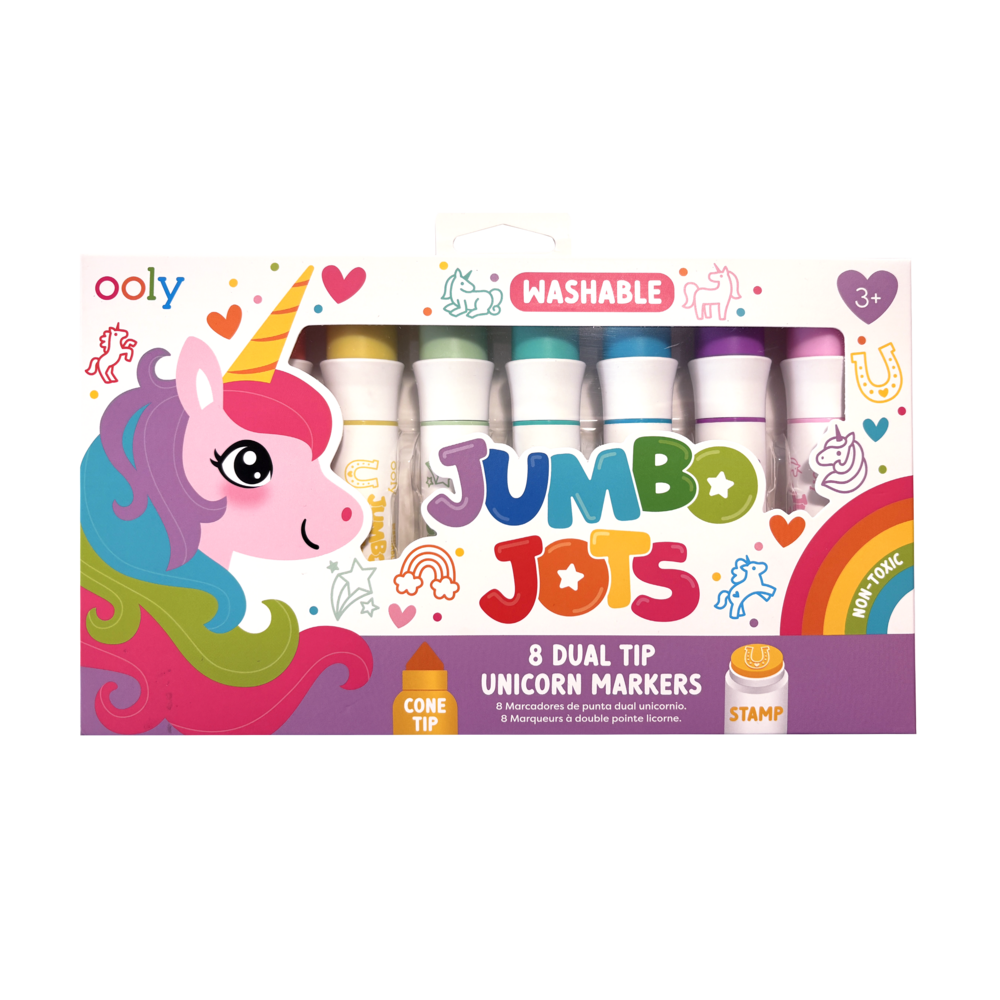 OOLY Jumbo Jots Dual Tip Unicorn Markers