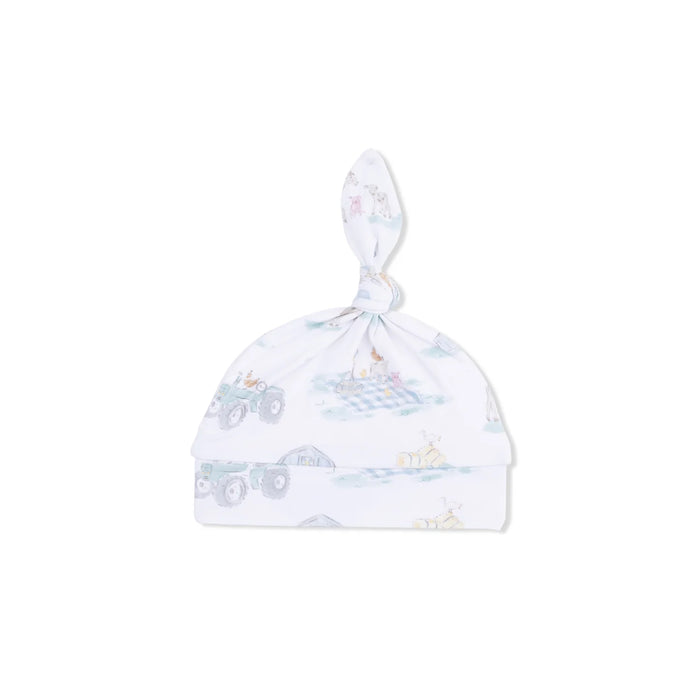 Angel Dear Knotted Hat in Farm Animal Party