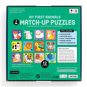 Chronicle Books My First Animals 2 Piece Match-up Puzzles