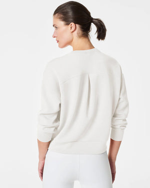 Spanx Airessentials Crew Neck Sweatshirt in Powder