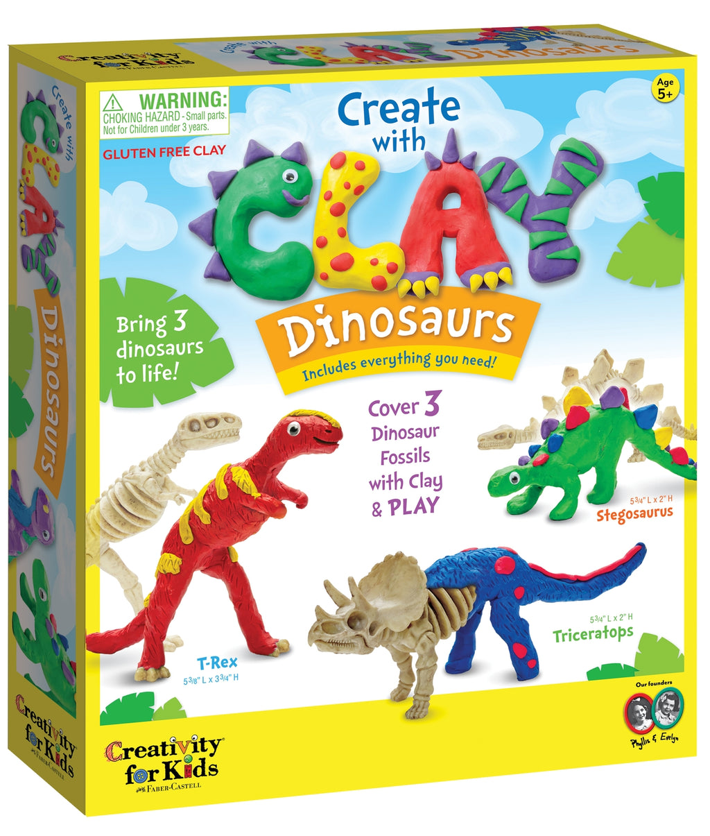 Faber-Castell Create with Clay Dinosaurs Craft Kit