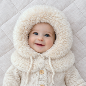 Huggalugs Cuddle Bonnet in Natural