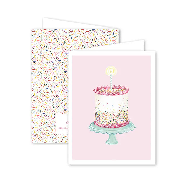 Dogwood Hill Funfetti Cake Birthday Card
