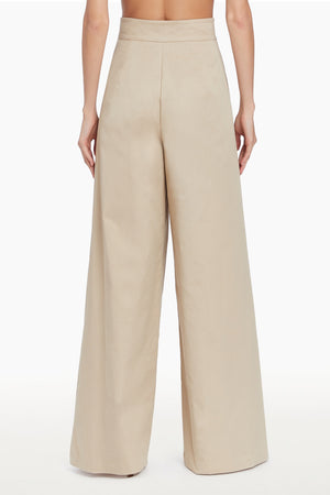 Amanda Uprichard Damaris Pants in Khaki