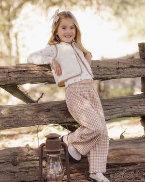 Rylee + Cru Sherpa Vest in Natural