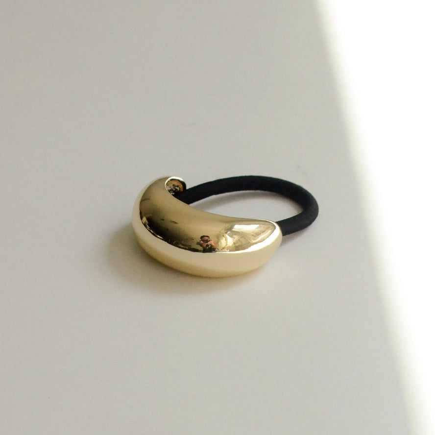 Nar'sha Narrow Crescent Metal Cuff Hair Tie