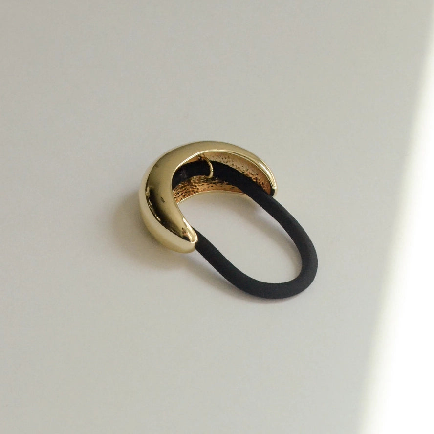Nar'sha Narrow Crescent Metal Cuff Hair Tie