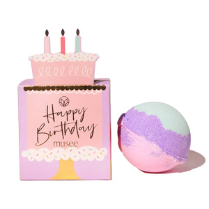 Musee Birthday Cake Bath Balm Bomb