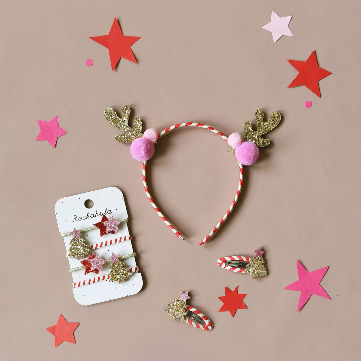 Rockahula Stripy Christmas Tree Clips