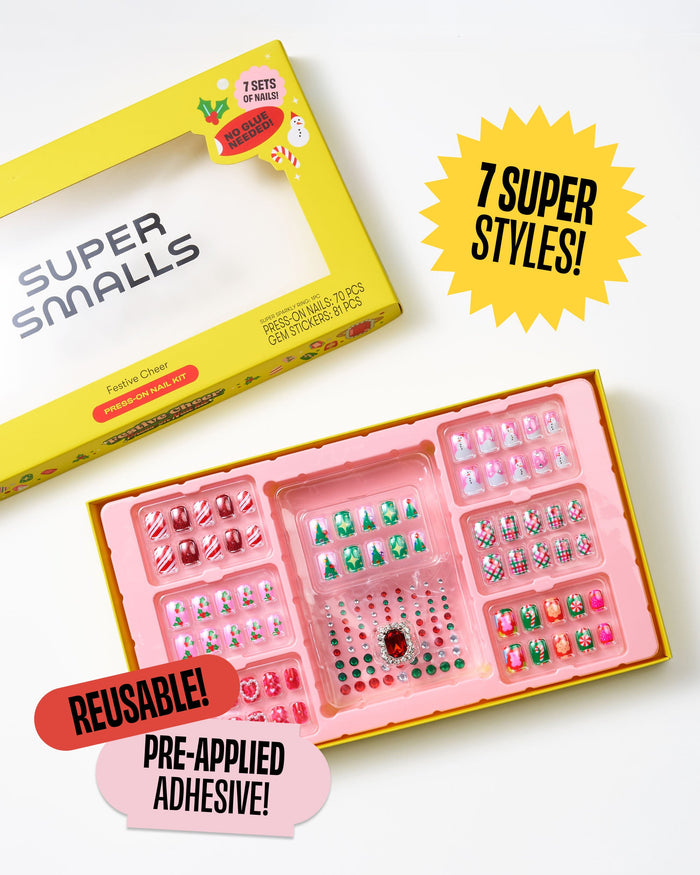 Super Smalls Press on Nail Kit in Festive Cheer