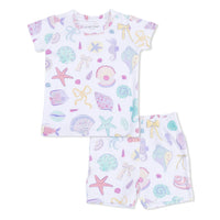 Angel Dear Loungewear Short Set in Beach Days