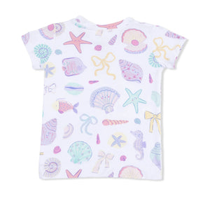 Angel Dear Loungewear Short Set in Beach Days