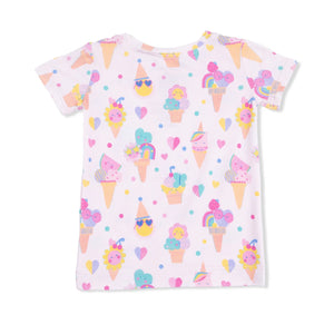 Angel Dear Loungewear Short Set in Ice Cream Fun Crew