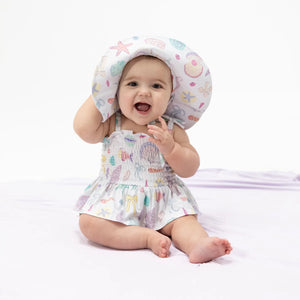 Angel Dear Smocked Bubble with Skirt in Beach Days