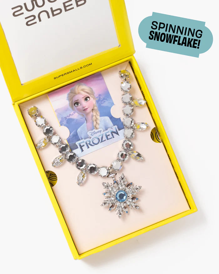Super Smalls Disney Elsa Spinning Snowflake Necklace