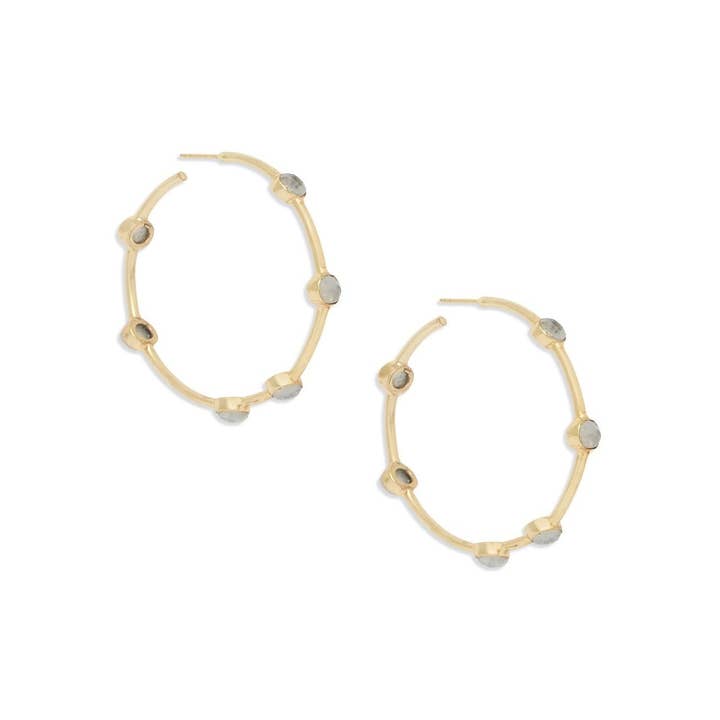 Ever Alice Cleo Earrings in Moonstone