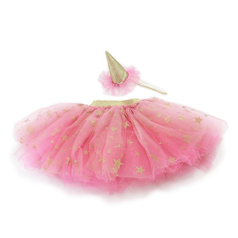 Mon Ami Tutu Skirt and Party Hat Dress-up Set