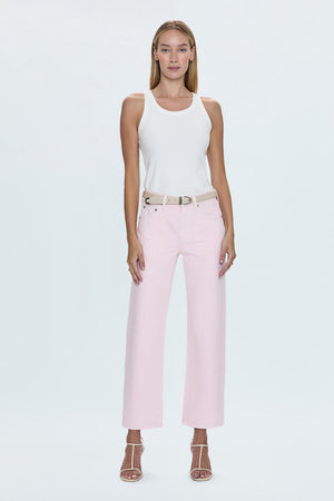 Pistola Lexi Bow Straight Jean in Blush