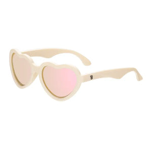 Babiators Polarized Heart Sunglasses in Sweet Cream