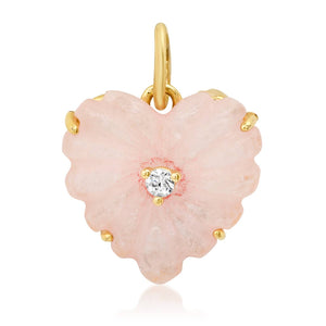 Tai Jewelry - Pink Jade Heart Charm