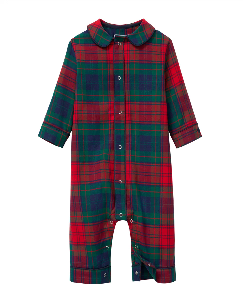 Petite Plume Baby Twill Cambridge Romper in St. James Tartan