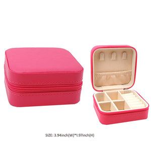 Sensibling Corp. Faux Leather Portable Square Jewelry Box