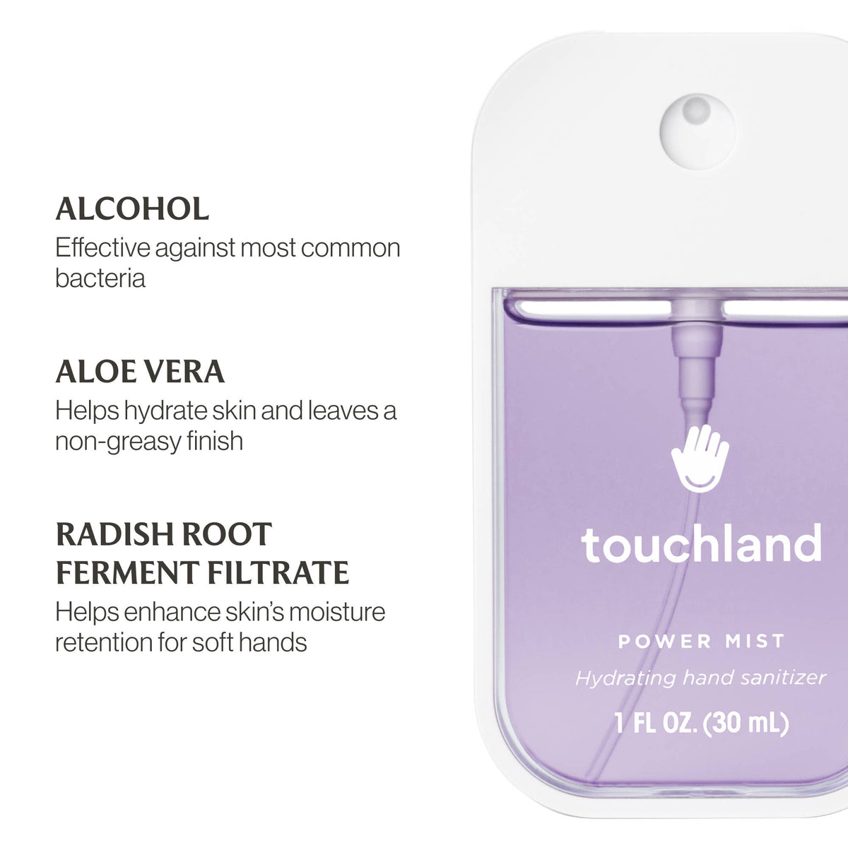 Touchland - Pure Lavender Power Mist Hydrating Hand Sanitizer