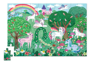 Crocodile Creek 50-Piece Mini HolographicSparkling Unicorn  Puzzle