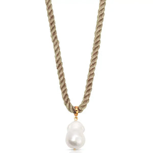 Ettika Freshwater Token Necklace