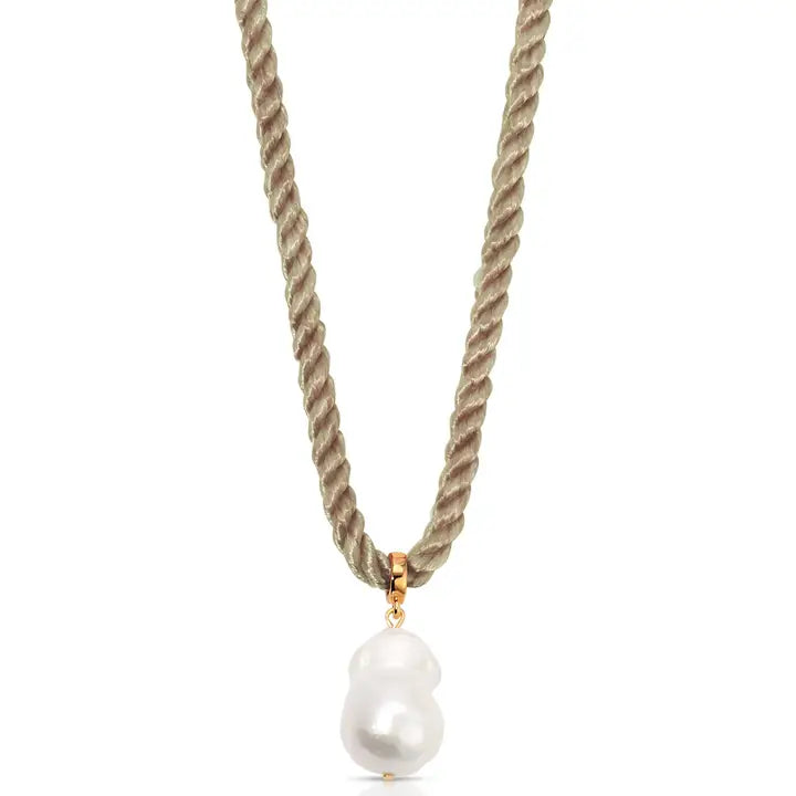 Ettika Freshwater Token Necklace