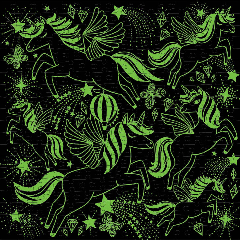 Chronicle Unicorns Illuminated 500 Piece Glow in the Dark Puzzle