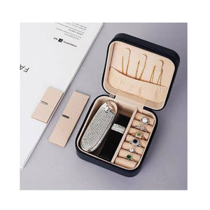 Sensibling Corp. Faux Leather Portable Square Jewelry Box