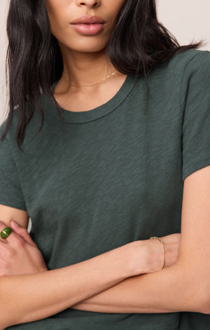 Z Supply Junie Slub Tee in Emerald Cove