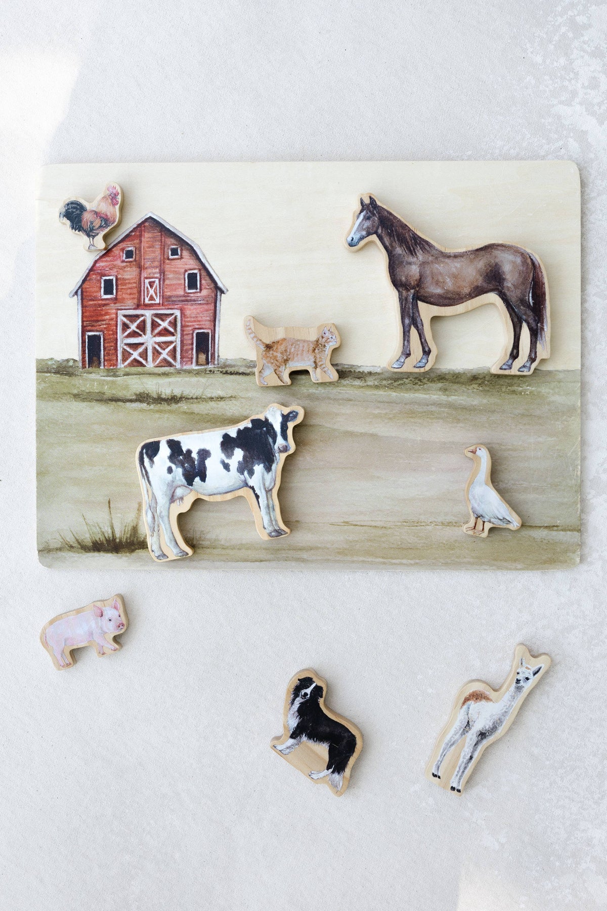 Paige Tate Farm Animals Wooden Puzzle: A Tabitha Paige Puzzle