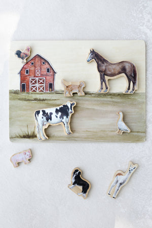 Paige Tate Farm Animals Wooden Puzzle: A Tabitha Paige Puzzle