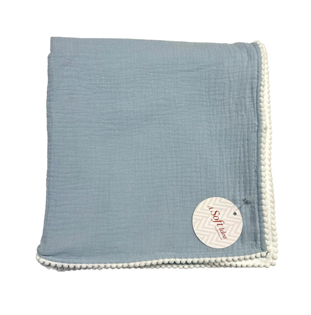 A Soft Idea Cotton Muslin Swaddle Blanket - Multiple Colors!