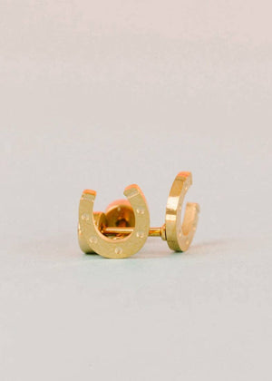 Pierced Co Lucky You Horseshoe Studs