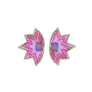 Mini Soho Studs in Pink/Purple