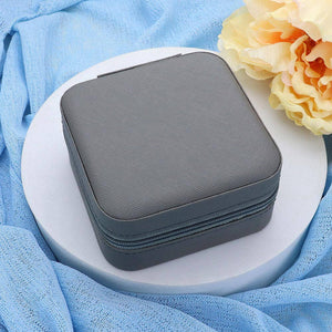 Sensibling Corp. Faux Leather Portable Square Jewelry Box