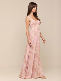 L'Agence Rosette Maxi Dress in Paisley