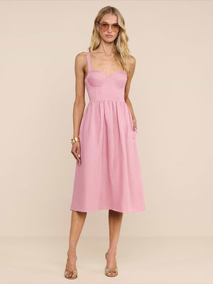 L'Agence Tiani Bustier Dress in Lilac