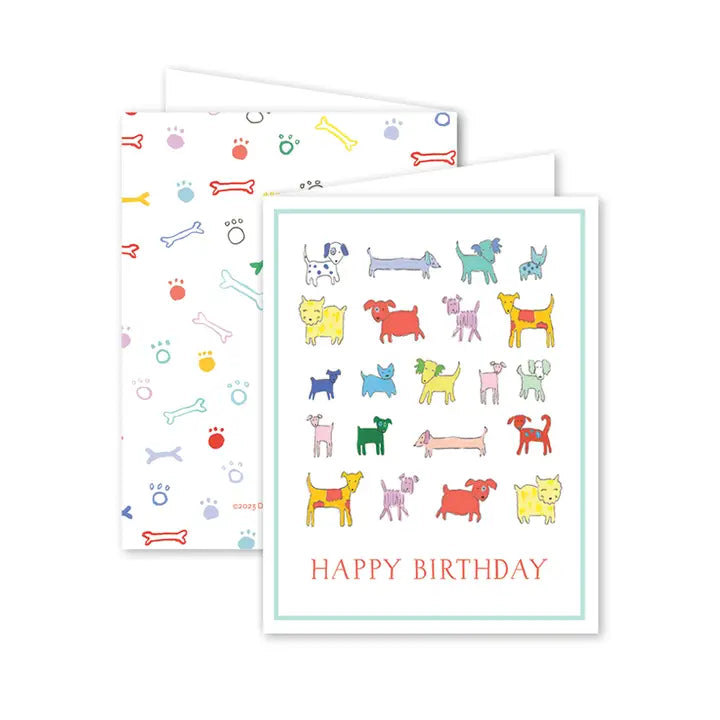 Dogwood Hill Puppy Party Birthday Card