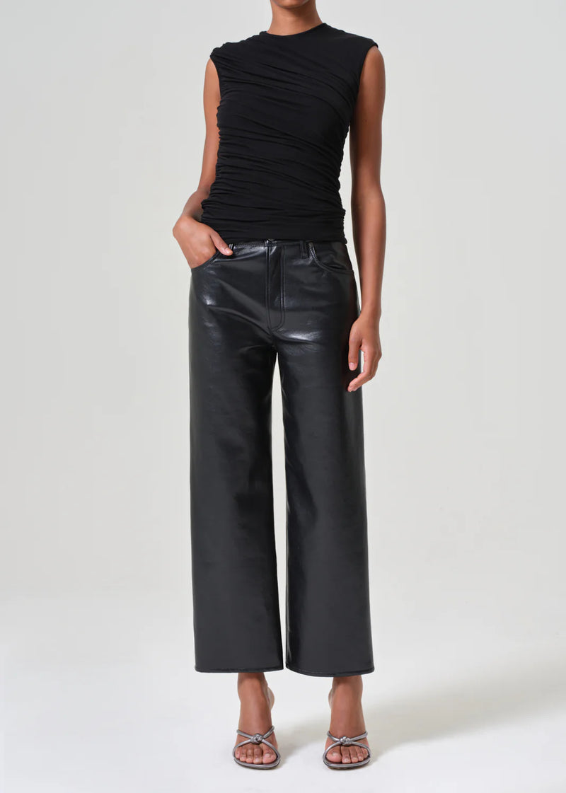 Agolde Ren Leather Pant in Detox