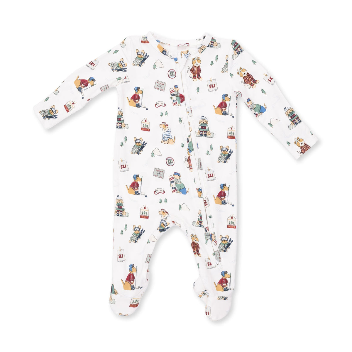 Angel Dear 2 Way Zipper Footie in Winter Sports Dogs