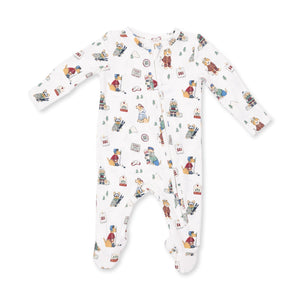 Angel Dear 2 Way Zipper Footie in Winter Sports Dogs