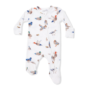 Angel Dear 2 Way Zipper Footie in Ducks