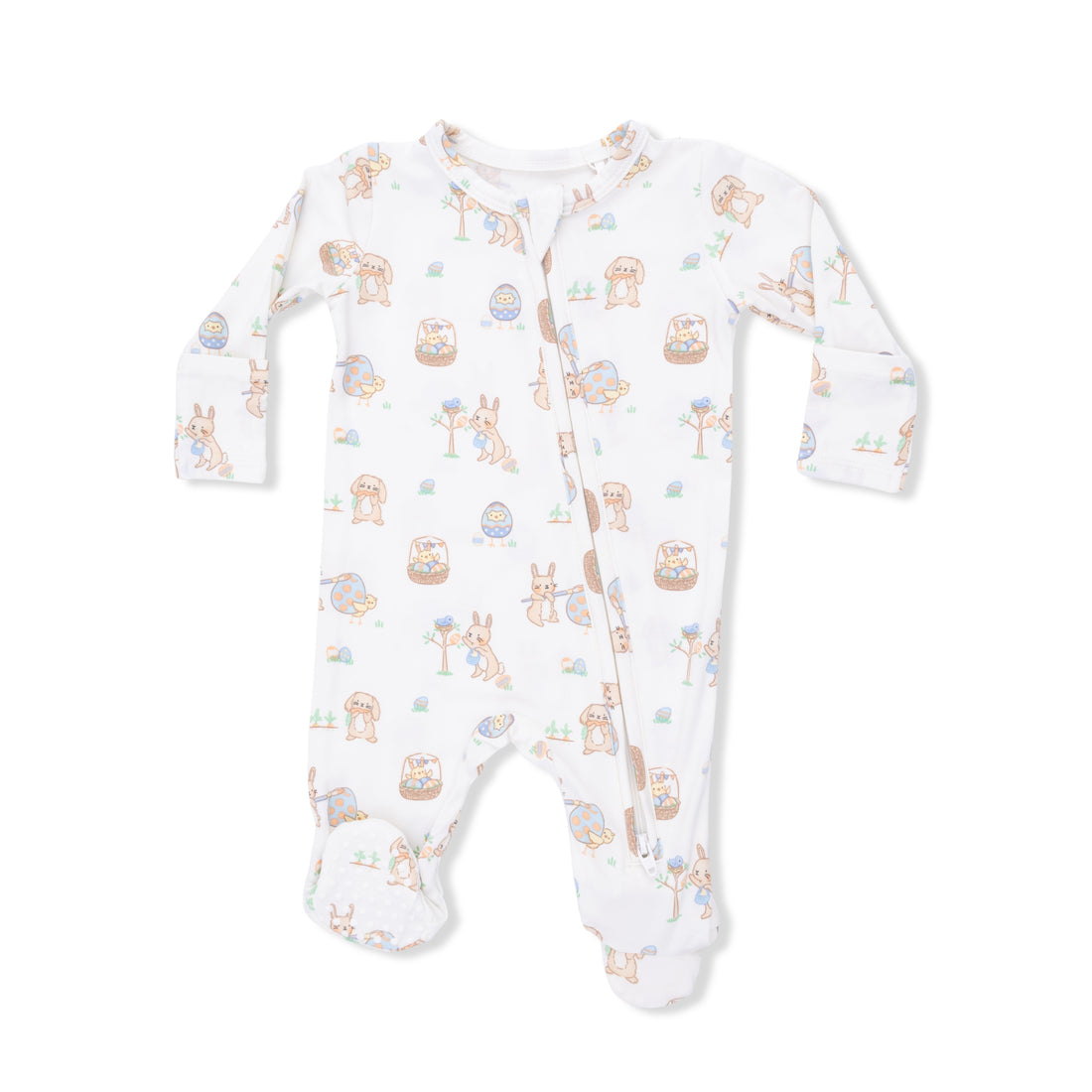 Angel Dear 2 Way Zipper Footie in Easter Egg Hunt